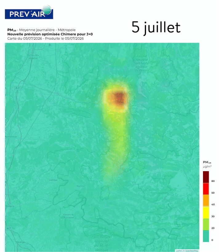 FEU DIOIS - juillet 2026- Animation prévair publiée le 8 juillet