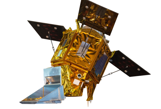 Figure 1: Illustration d'artiste du satellite Sentinel-5P. [Credits: CMEMS]