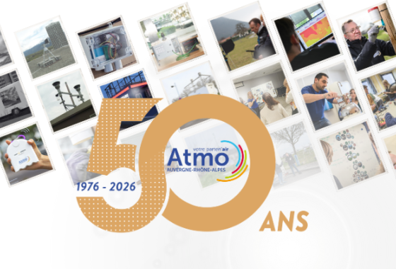 2026 année des 50 ans Atmo Auvergne-Rhône-Alpes