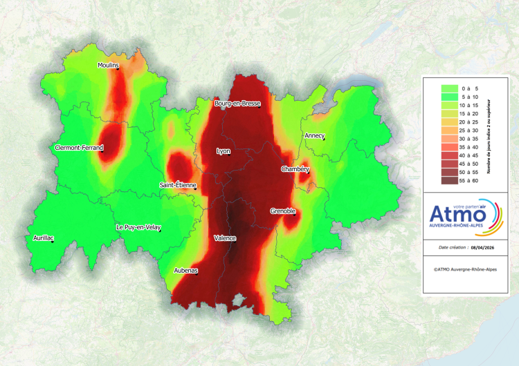 Ambroisie 2025 : exposition de la population en AURA