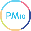 Particules fine PM10 - picto rond