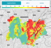 Carte régionale des particules PM10 de jeudi 30 mars 23