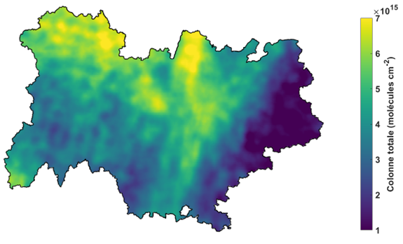 Données satellites Ammoniac 