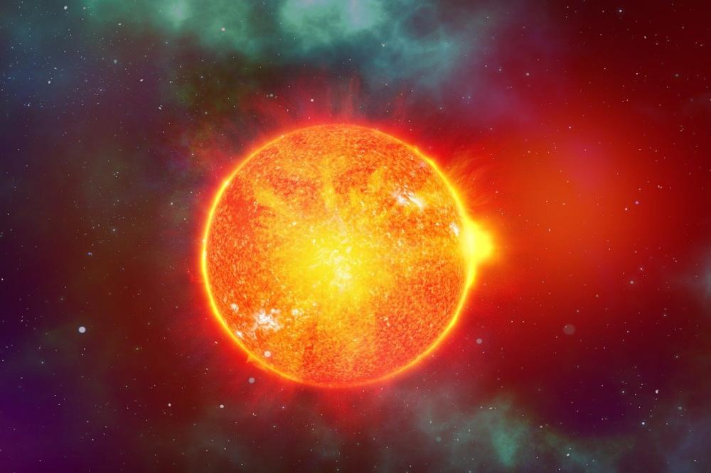 Soleil dans l'espace
