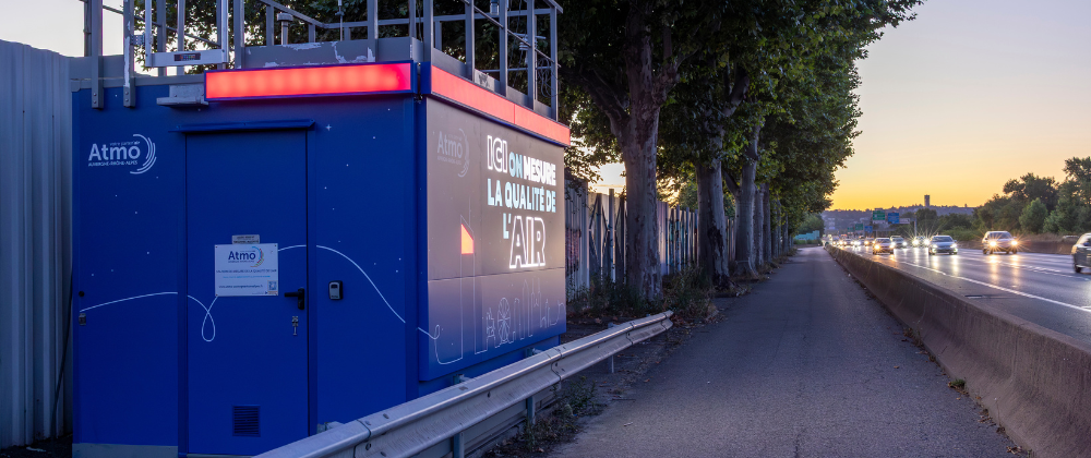 Habillage et éclairage de la station de mesures Lyon Périphétique