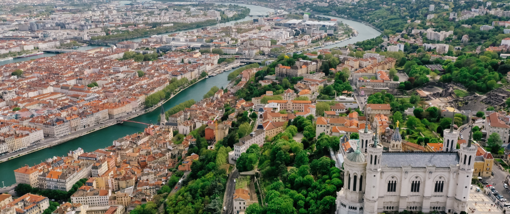 Lyon vue depui la colline de Fourvière