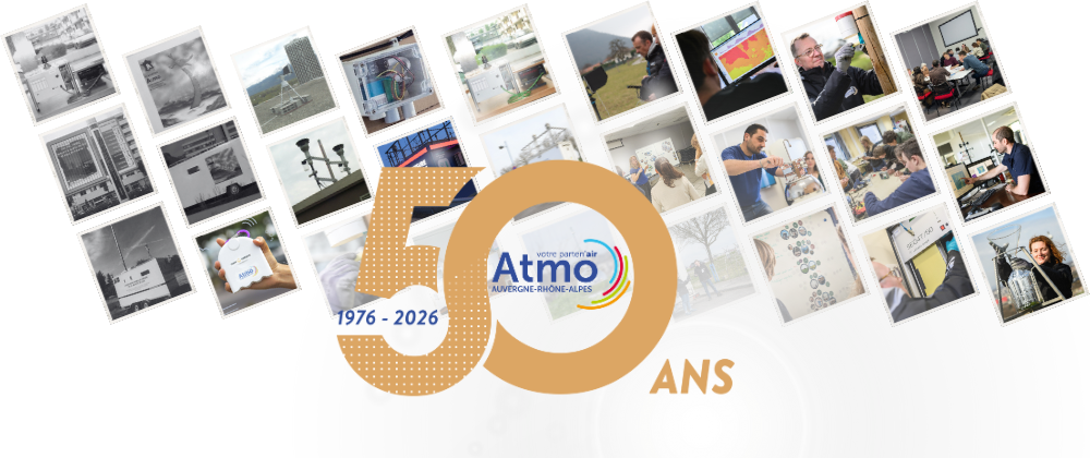 2026 année des 50 ans Atmo Auvergne-Rhône-Alpes