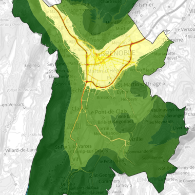 Carte Stratégique Air Grenoble Alpes Métropole v2023 