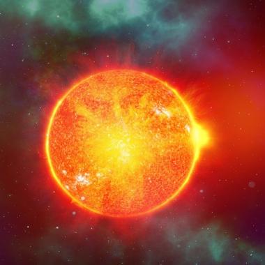 Soleil dans l'espace