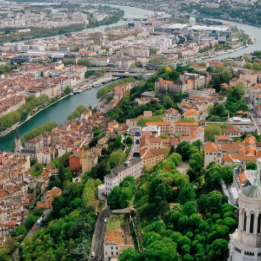 Lyon vue depui la colline de Fourvière