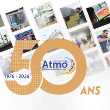 2026 année des 50 ans Atmo Auvergne-Rhône-Alpes