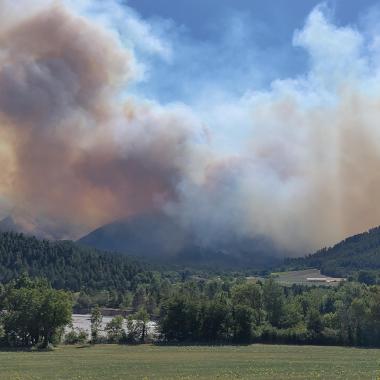 Photo Incendie Diois (26) le 8 juillet 2026